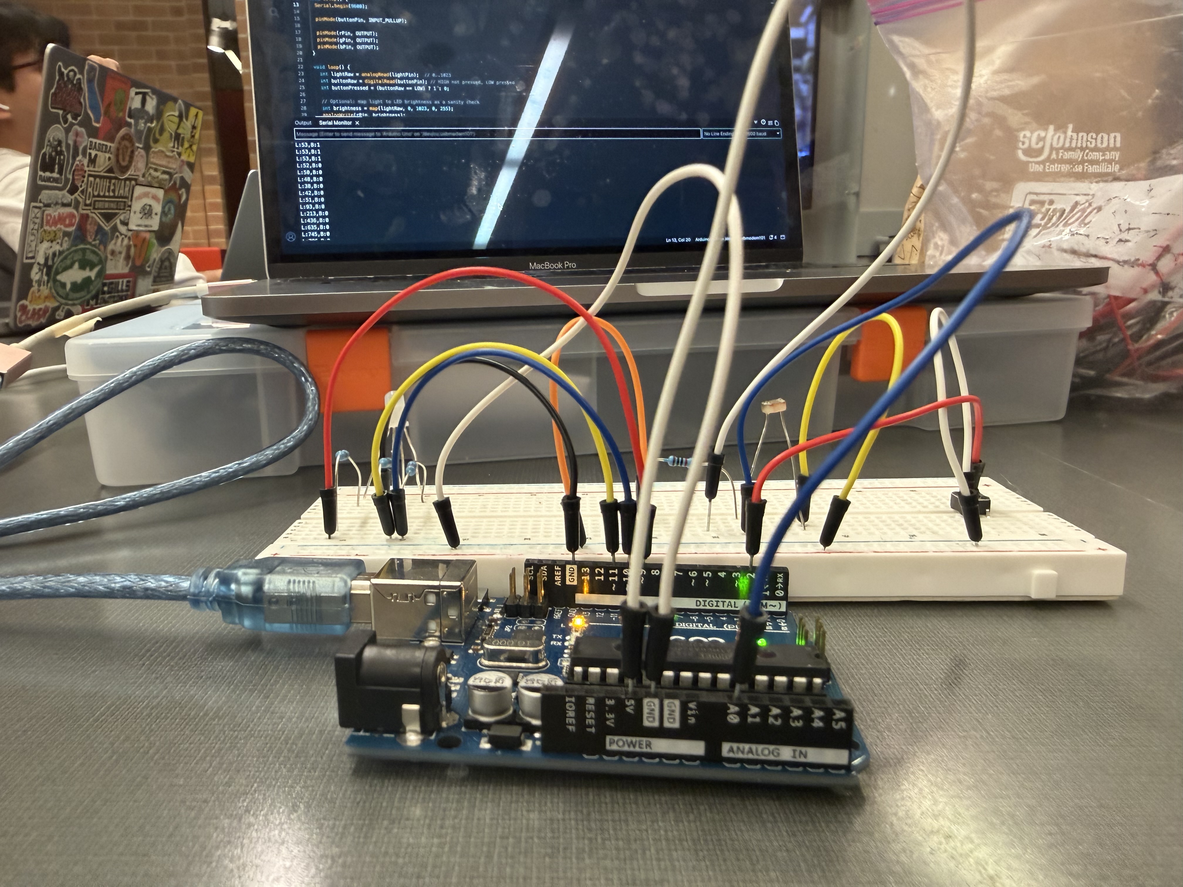 TerraSync breadboard prototype